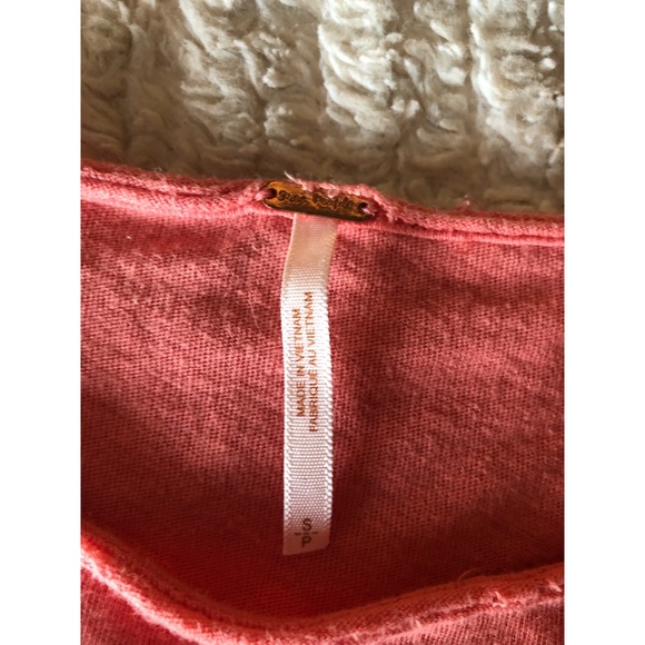 Free People Orange Lace Top - Picture 3 of 3